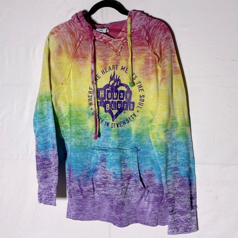 House Of Blues Rainbow Unity Diversity Hoodie L